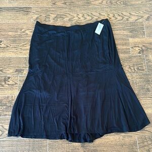 PLUS SIZE: CATHERINES. Elegant Black Midi Skirt